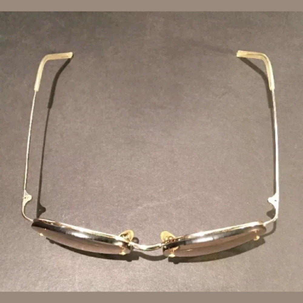 Isaac Mizrahi IM 112 Gold Mirrored Sunglasses - Picture 3 of 4
